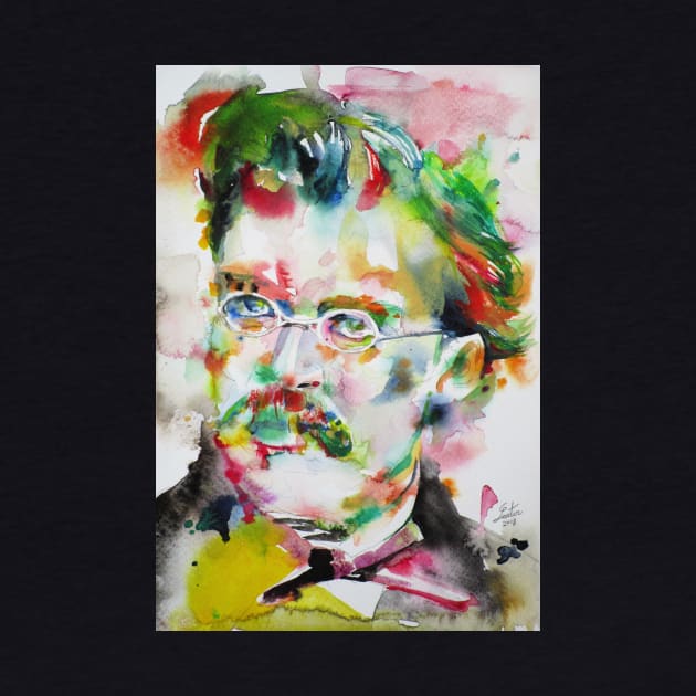 FRIEDRICH NIETZSCHE watercolor portrait .9 by lautir